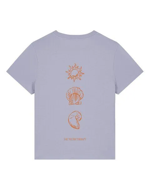 watapparel watapparel T-Shirt Frauen Salt Water Therapy, Lavender, – Produktbild 4 von 4