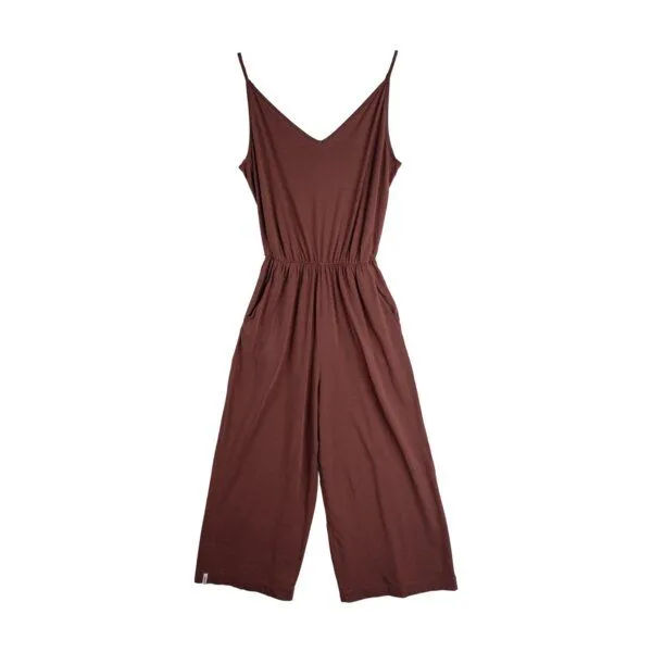 Vresh Clothing Vresh Clothing Velicity - Jumpsuit mit TENCEL (TM) Lyocell, Rotbraun, – Produktbild 4 von 4