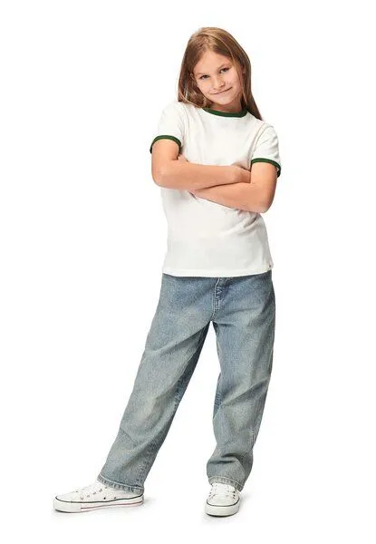 Band of Rascals Band of Rascals Ringer T-Shirt, White-dark-green, – Produktbild 3 von 4