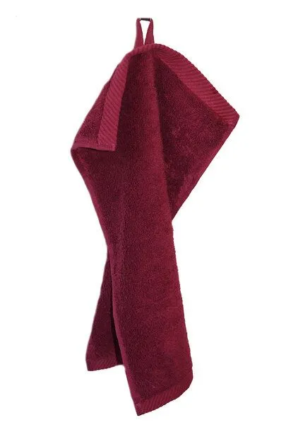 ege organics ege organics 2 Stück Handtuch Bio-Baumwolle Gästetuch 50X100cm 600gr/m², Bordeaux, – Produktbild 2 von 2