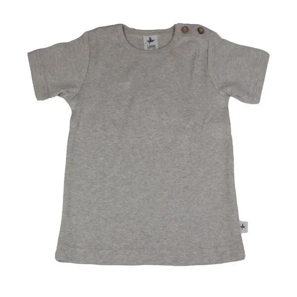 Leela Cotton Leela Cotton Kinder T-Shirt Bio Baumwolle, Grau-melange, – Produktbild 1 von 2
