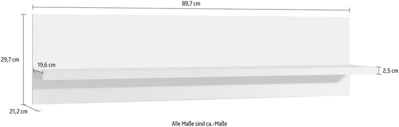 OTTO home Wandboard Piano, hochwertig UV lackiert, Beige|grau, – Produktbild 4 von 5
