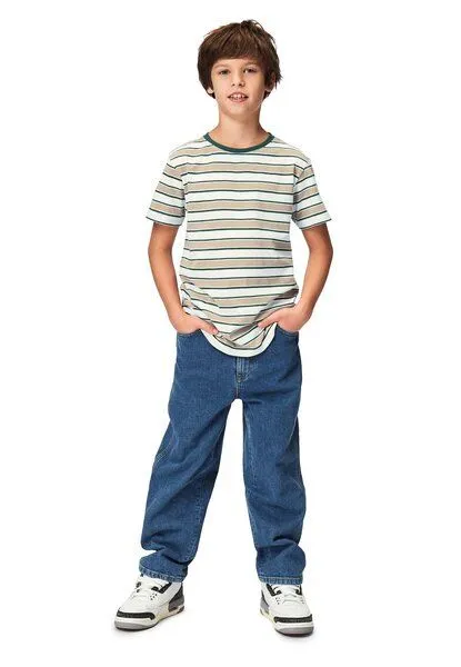 Band of Rascals Band of Rascals Dual Stripe T-Shirt, Clay-cilantro-green, – Produktbild 3 von 4