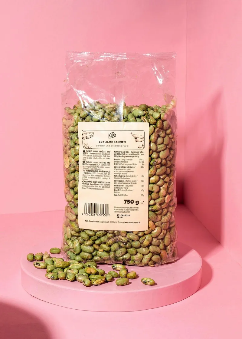 KoRo Geröstete und gesalzene Edamame Bohnen 750 g – Produktbild 2 von 5