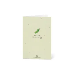 Die Stadtgärtner Die Stadtgärtner Grußkarte mit Saatpapier und Umschlag I Lustige Karte zur Genesung & als Aufmunterung I Saatpapier enthält hochwertige Wildblumen-Samen – Produktbild 1 von 1